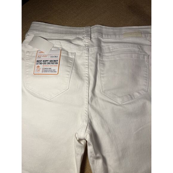 JAG Cecilia Mid Rise Skinny White Jeans Women's Size 10 - Picture 10 of 12